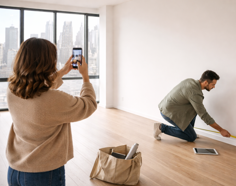 Hauz Atelier send us your measurements and we will send you a home decor plan 